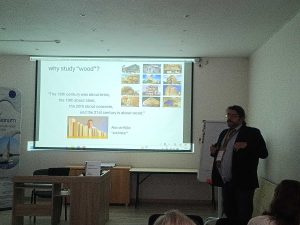 Dr. Jakub Sandak giving a keynote lecture.