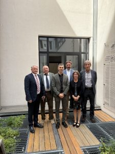 Members of the PhD examination committee with Dr. Marko N. Veizović following his successful doctoral defense at the Faculty of Forestry, University of Belgrade. 