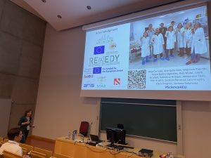 Anna Sandak giving the presentation
