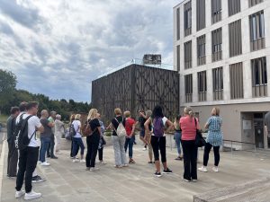 Group in front of the InnoRenew CoE building