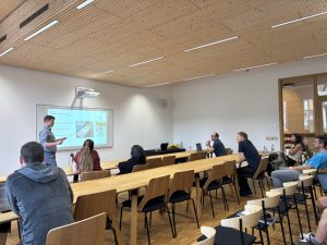 Dr. Filip Majstorović defending his PhD