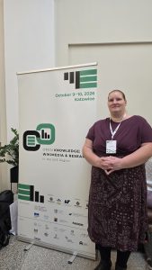 Ana Slavec at the Open Knowledge: Wikimedia & Research in the CEE Region event
