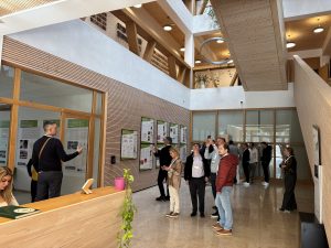 Photo of the group having the tour