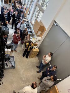 Photo of the group having the tour